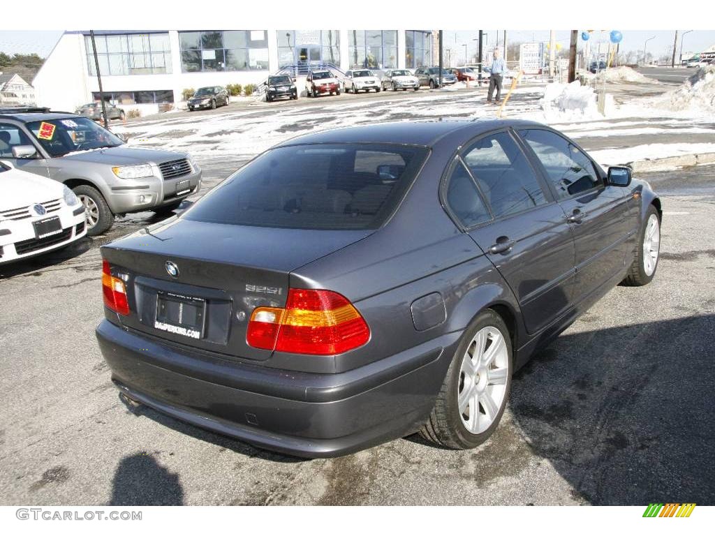 2003 3 Series 325i Sedan - Steel Grey Metallic / Grey photo #5