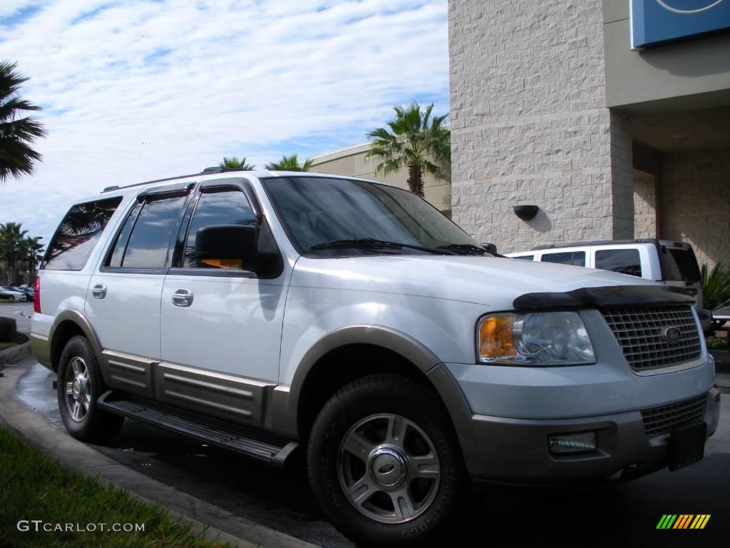 2003 Expedition Eddie Bauer - Oxford White / Medium Parchment photo #4