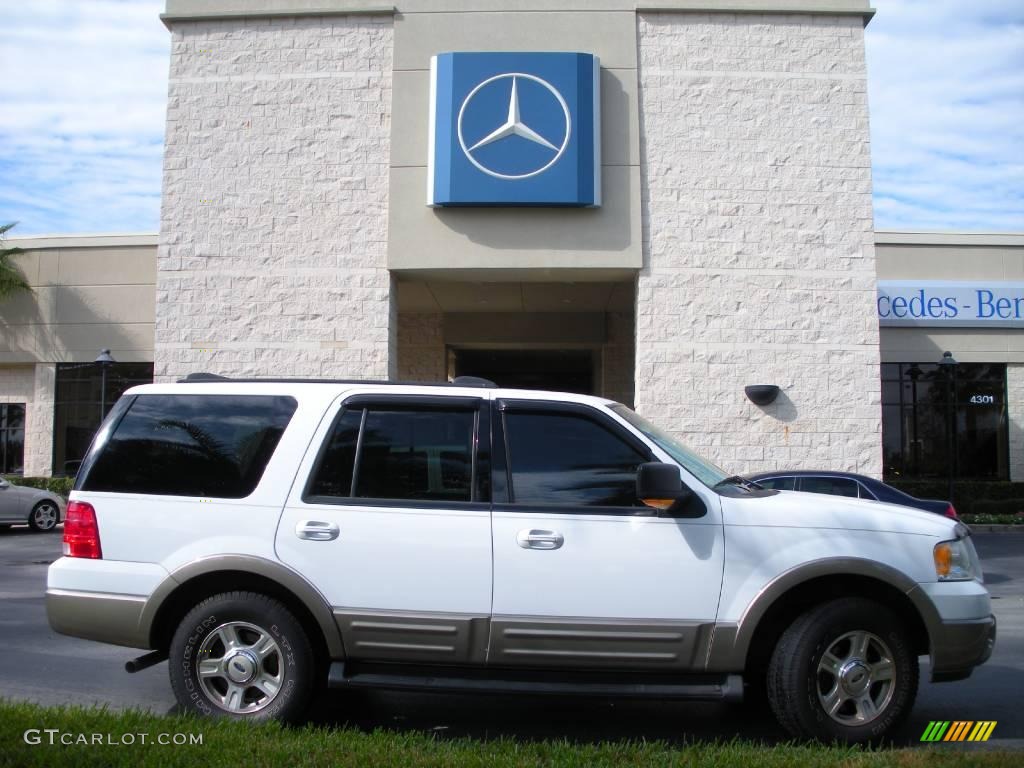2003 Expedition Eddie Bauer - Oxford White / Medium Parchment photo #5