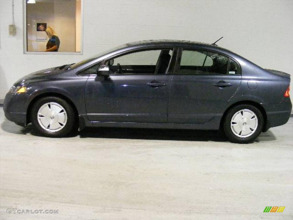 2007 Civic Hybrid Sedan - Magnetic Pearl / Blue photo #2
