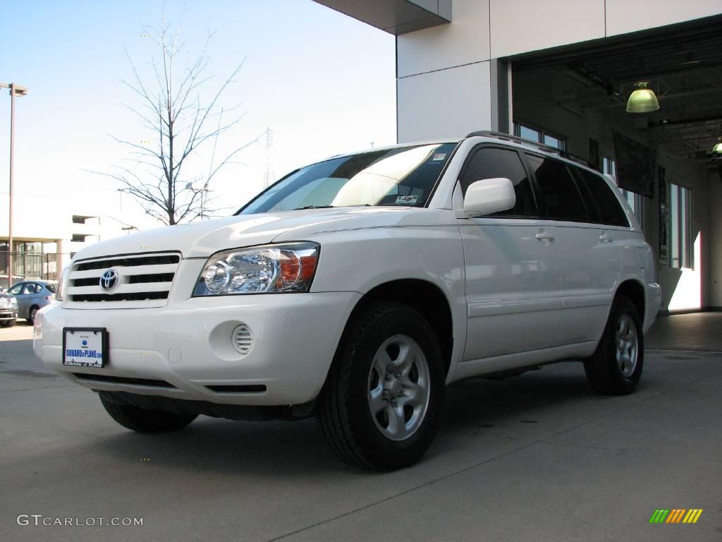 2004 Highlander I4 - Super White / Ivory photo #3