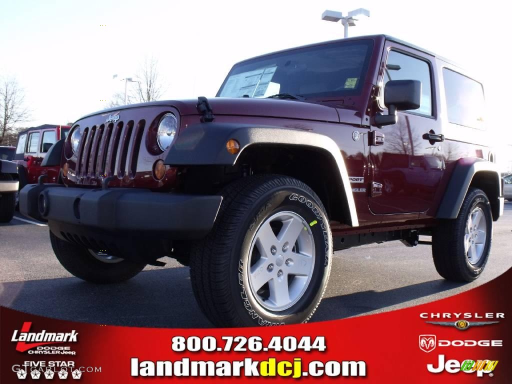 2010 Wrangler Sport 4x4 - Red Rock Crystal Pearl / Dark Slate Gray/Medium Slate Gray photo #1