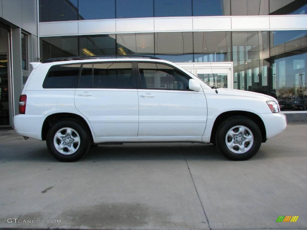 2004 Highlander I4 - Super White / Ivory photo #8