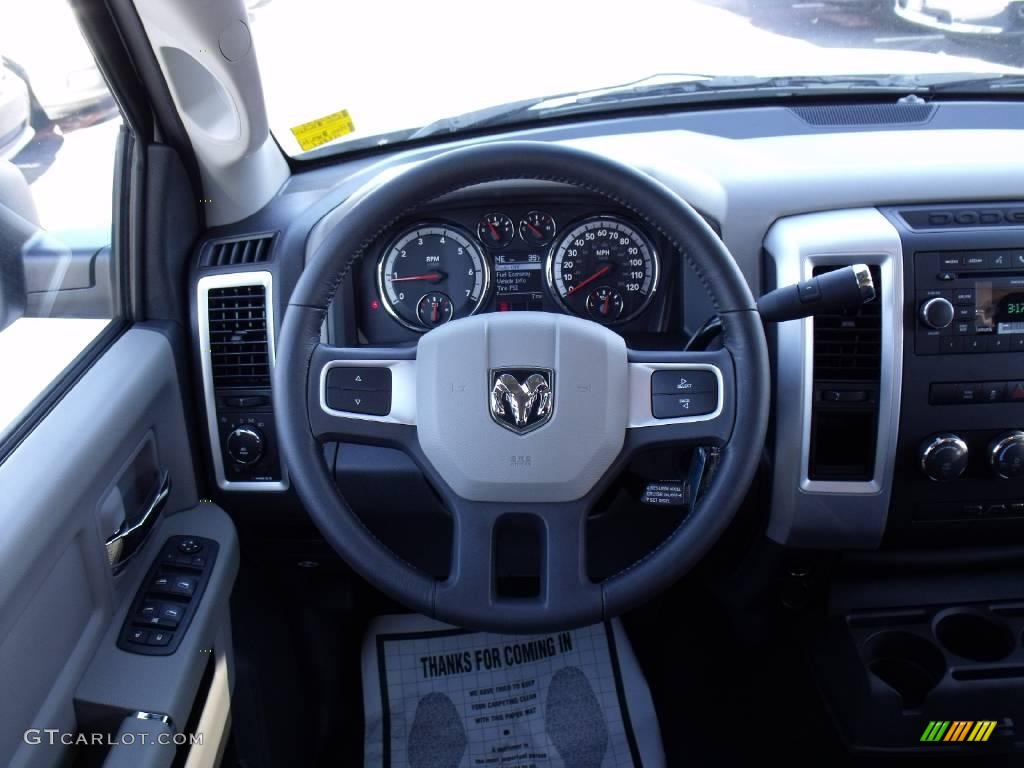 2010 Ram 1500 Big Horn Crew Cab - Stone White / Dark Slate/Medium Graystone photo #13