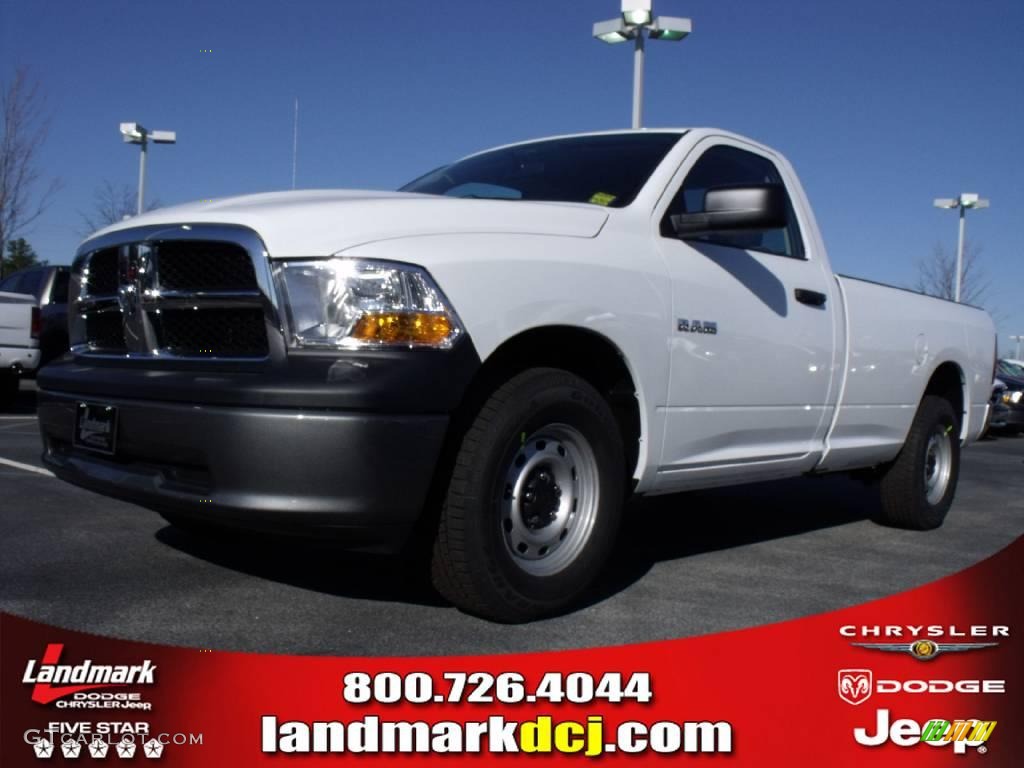 2010 Ram 1500 ST Regular Cab - Stone White / Dark Slate/Medium Graystone photo #1