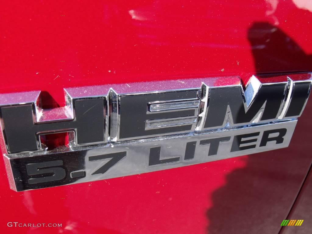 2010 Ram 1500 SLT Crew Cab - Inferno Red Crystal Pearl / Dark Slate Gray photo #6
