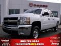 2007 Summit White Chevrolet Silverado 2500HD LT Crew Cab  photo #1