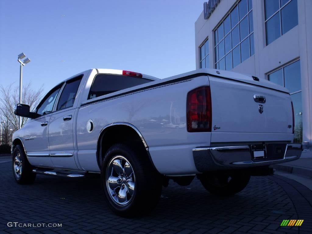 2005 Ram 1500 SLT Quad Cab - Bright White / Dark Slate Gray photo #3