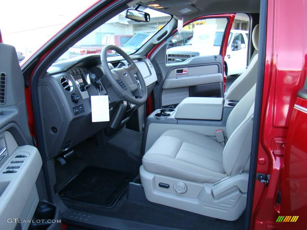 2010 F150 XLT SuperCrew 4x4 - Red Candy Metallic / Medium Stone photo #8
