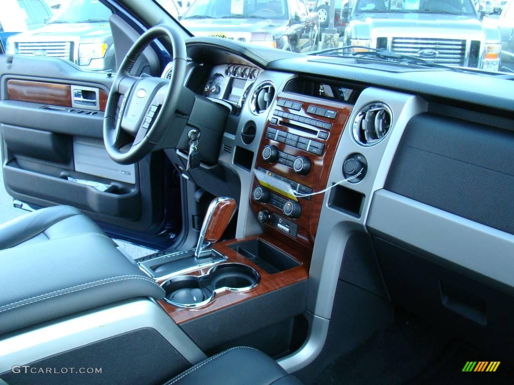 2010 F150 Lariat SuperCrew - Dark Blue Pearl Metallic / Black photo #13