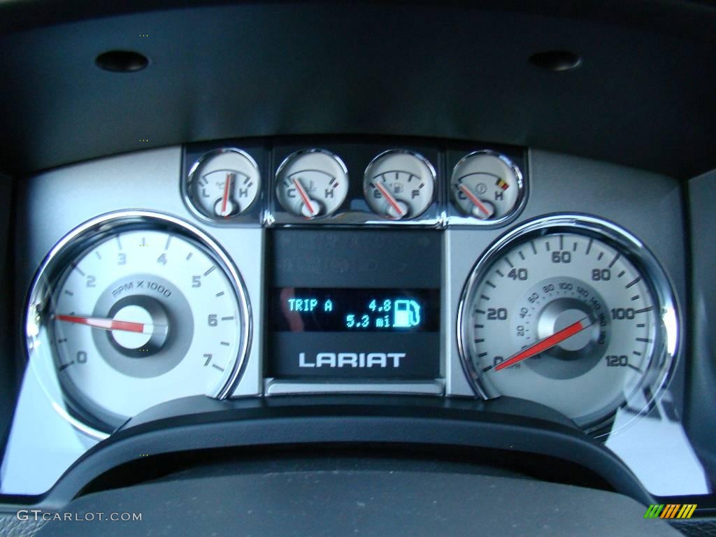 2010 F150 Lariat SuperCrew - Dark Blue Pearl Metallic / Black photo #20