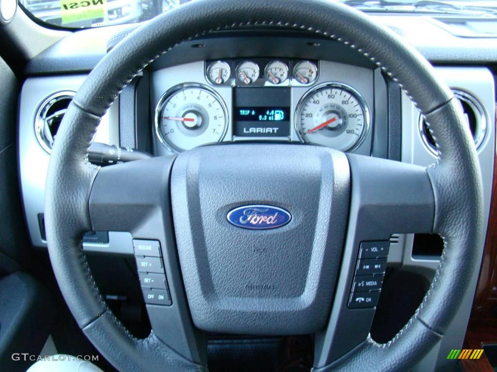 2010 F150 Lariat SuperCrew - Dark Blue Pearl Metallic / Black photo #21