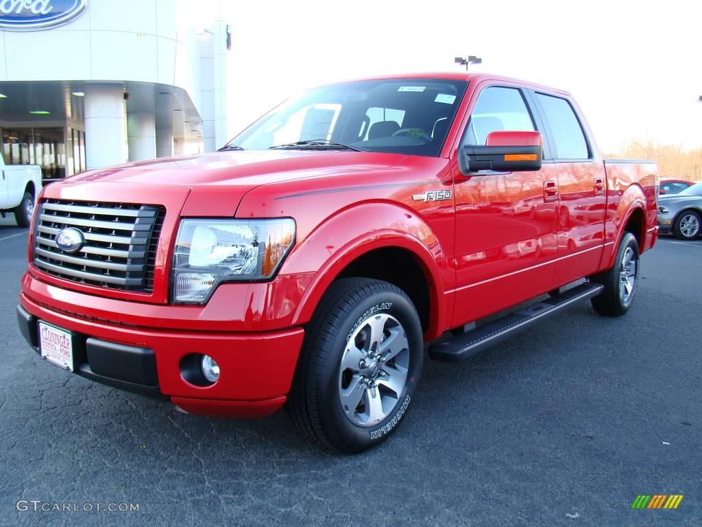 2010 F150 FX2 SuperCrew - Vermillion Red / Black photo #6