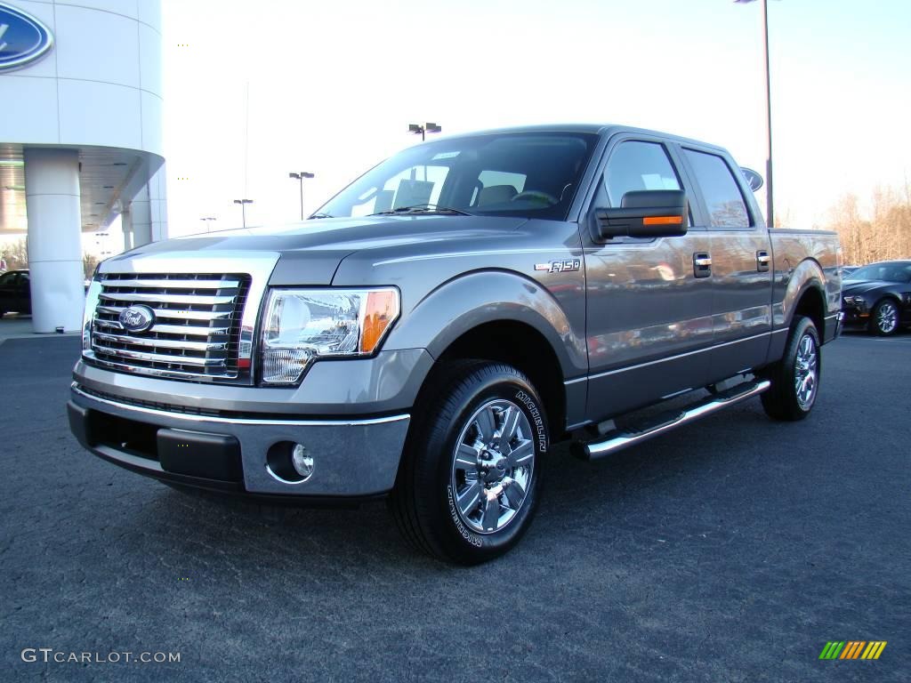 2010 F150 XLT SuperCrew - Sterling Grey Metallic / Medium Stone photo #6