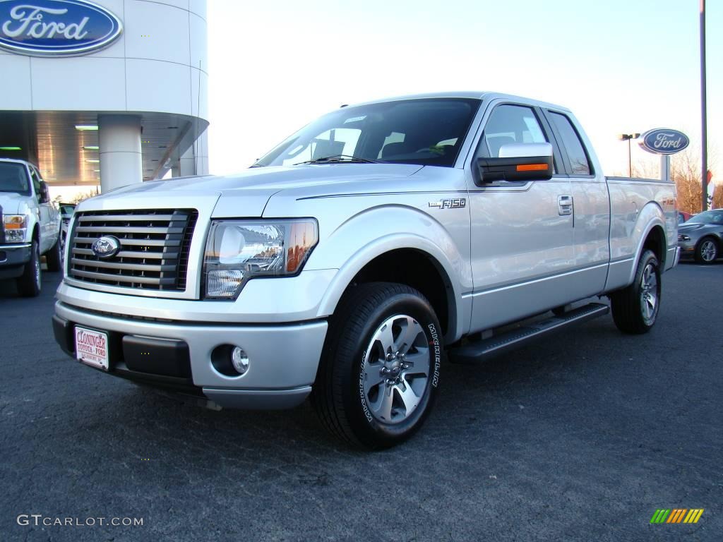 2010 F150 FX2 SuperCab - Ingot Silver Metallic / Black photo #6