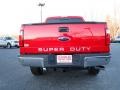 2010 Vermillion Red Ford F250 Super Duty Lariat Crew Cab 4x4  photo #4