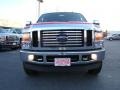 2010 Vermillion Red Ford F250 Super Duty Lariat Crew Cab 4x4  photo #7