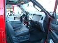 2010 Vermillion Red Ford F250 Super Duty Lariat Crew Cab 4x4  photo #12