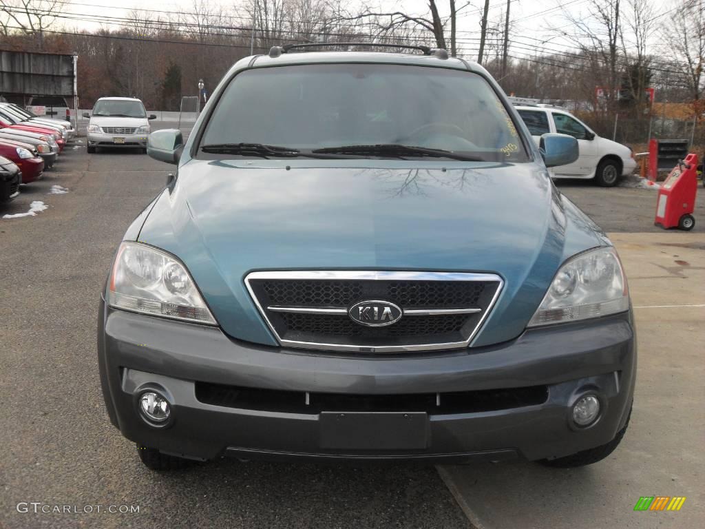 2003 Sorento EX 4WD - Aqua Blue Metallic / Gray photo #1