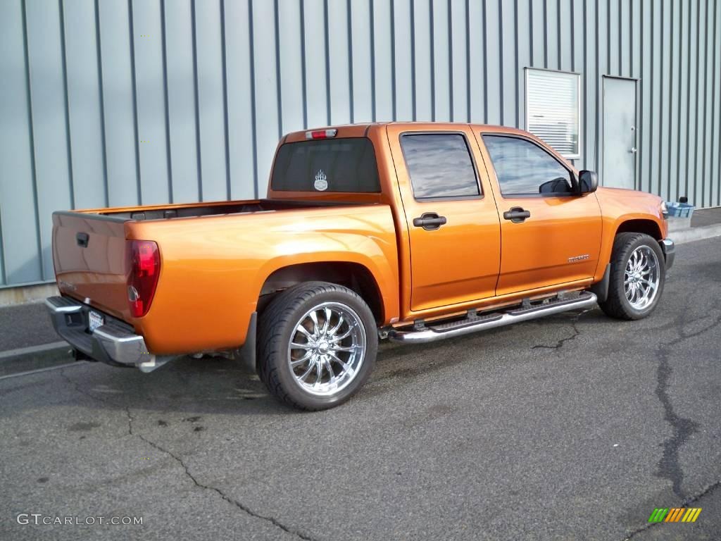 Sunburst Orange Metallic 2004 Chevrolet Colorado LS Crew Cab Exterior Photo #2443153