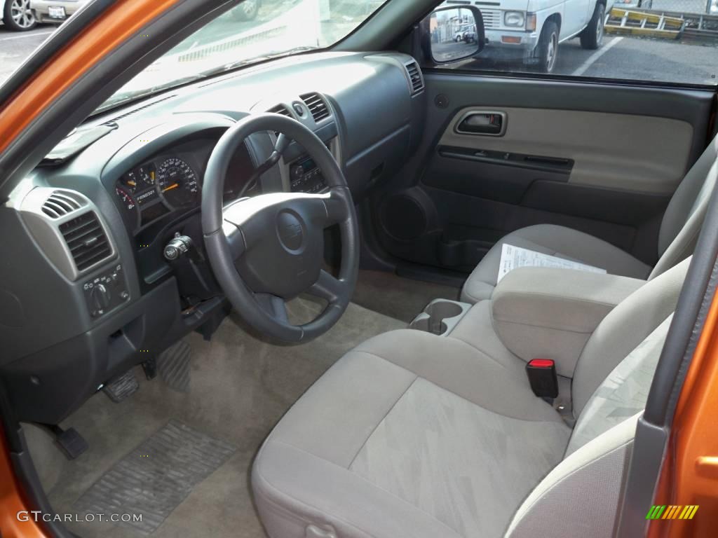 Medium Dark Pewter Interior 2004 Chevrolet Colorado LS Crew Cab Photo #2443163