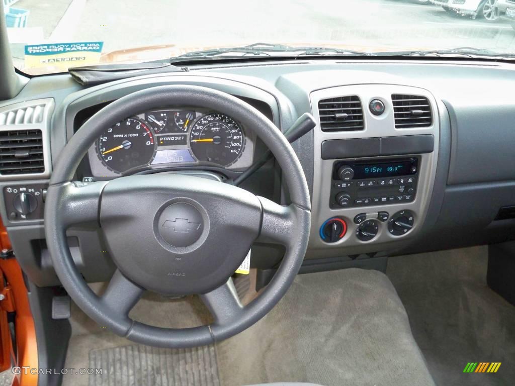 2004 Chevrolet Colorado LS Crew Cab Medium Dark Pewter Dashboard Photo #2443198