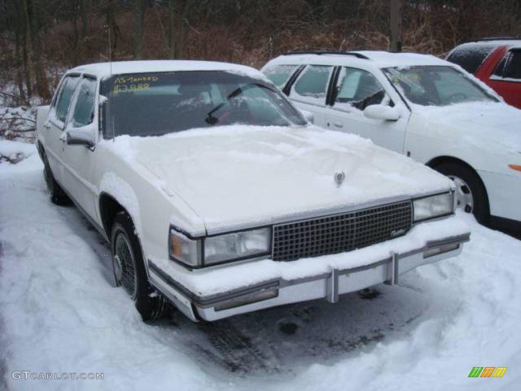 White Cadillac DeVille