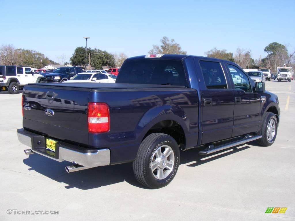 2006 F150 XLT SuperCrew - True Blue Metallic / Medium/Dark Flint photo #3