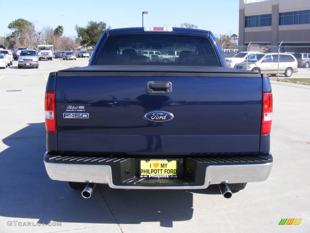 2006 F150 XLT SuperCrew - True Blue Metallic / Medium/Dark Flint photo #4