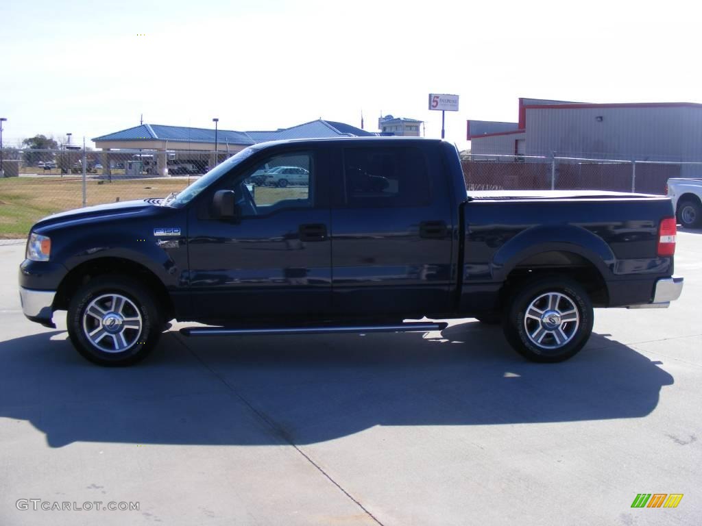 2006 F150 XLT SuperCrew - True Blue Metallic / Medium/Dark Flint photo #6