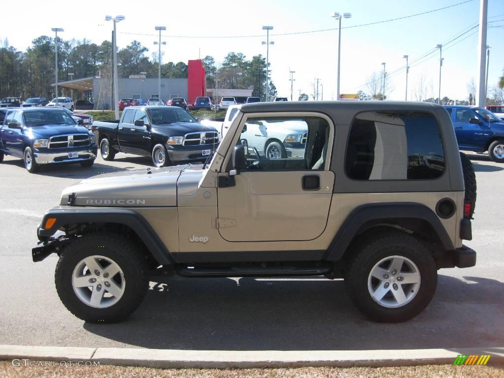 2004 Wrangler Rubicon 4x4 - Light Khaki Metallic / Khaki photo #2