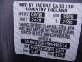 LJZ: Lunar Grey Metallic 2009 Jaguar XF Luxury Color Code
