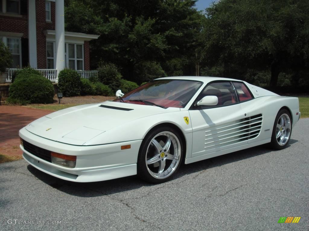 Bianco (White) 1991 Ferrari Testarossa Standard Testarossa Model Exterior Photo #24443815