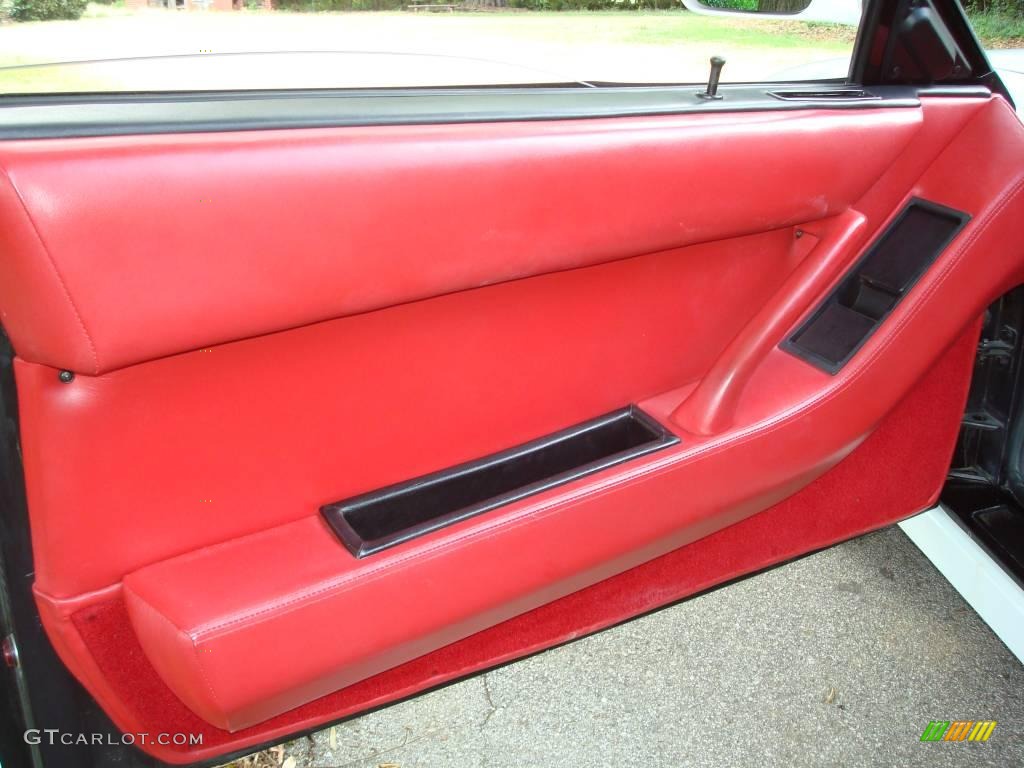1991 Ferrari Testarossa Standard Testarossa Model Rosso Door Panel Photo #24443947