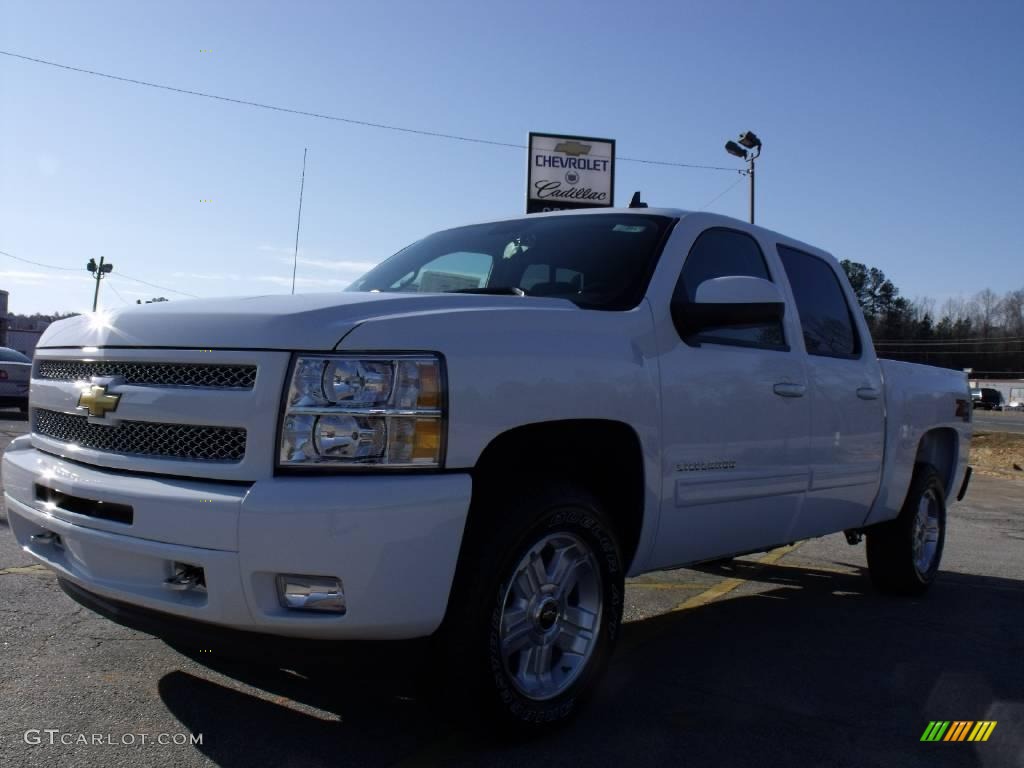 2010 Silverado 1500 LT Crew Cab 4x4 - Summit White / Ebony photo #1