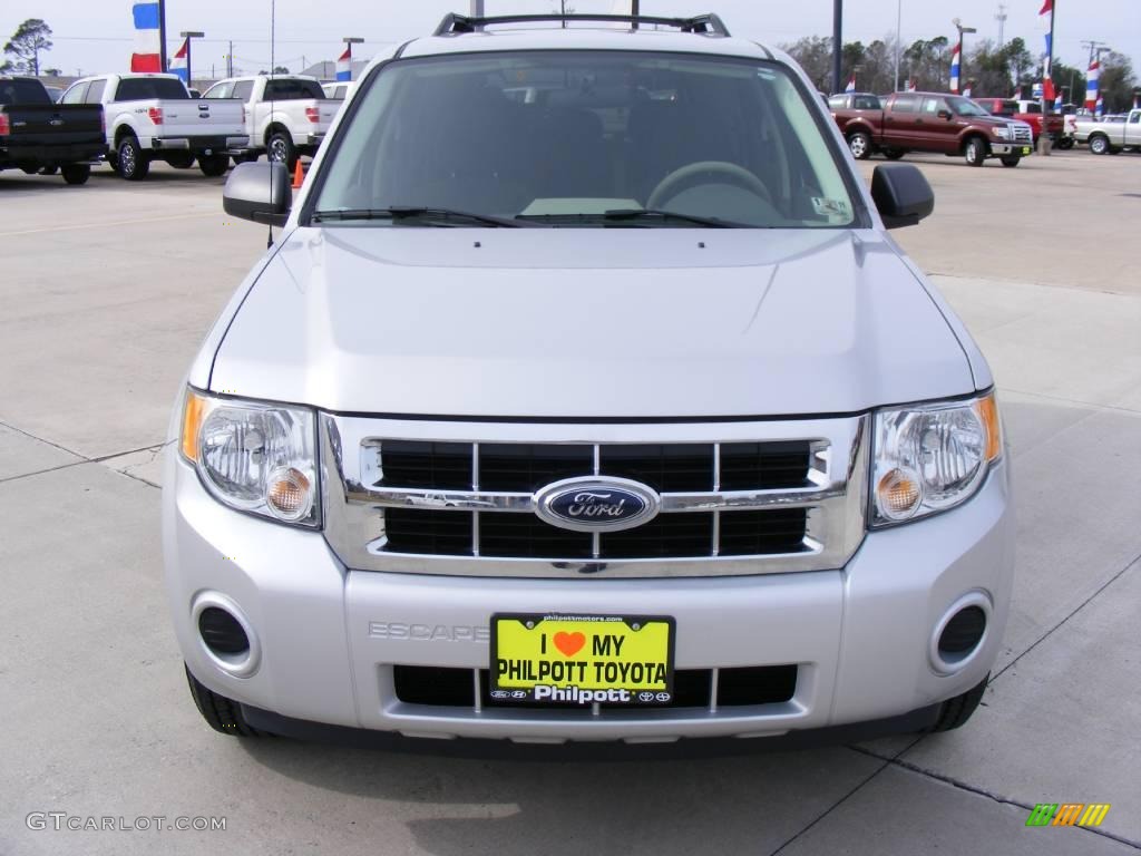 2008 Escape XLS - Silver Metallic / Stone photo #8