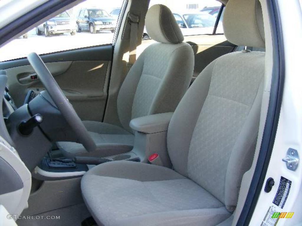 2009 Corolla LE - Super White / Bisque photo #9
