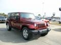 2007 Red Rock Crystal Pearl Jeep Wrangler Unlimited Sahara  photo #7