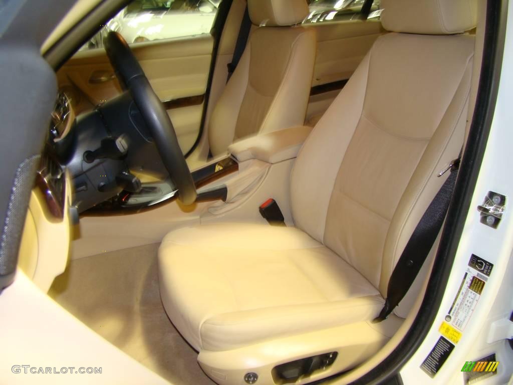 2007 3 Series 328xi Sedan - Alpine White / Beige photo #7