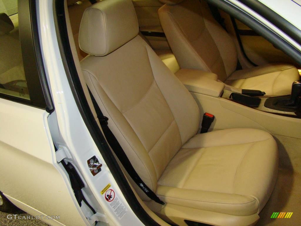 2007 3 Series 328xi Sedan - Alpine White / Beige photo #12