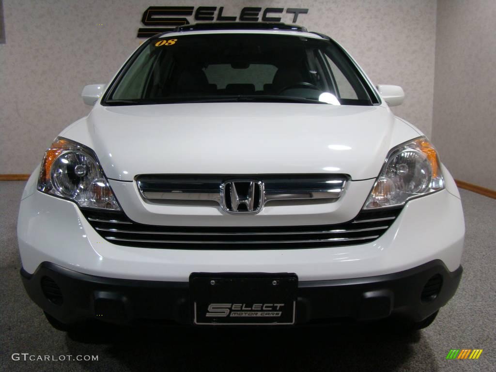 2008 CR-V EX-L 4WD - Taffeta White / Gray photo #2