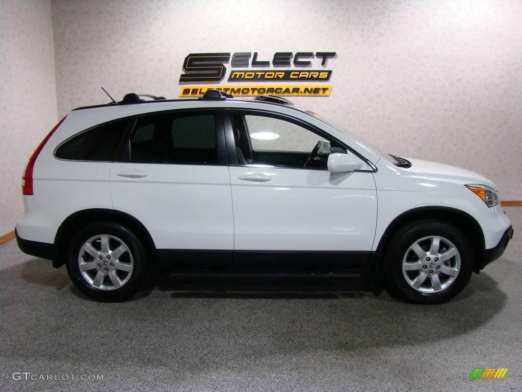 2008 CR-V EX-L 4WD - Taffeta White / Gray photo #4