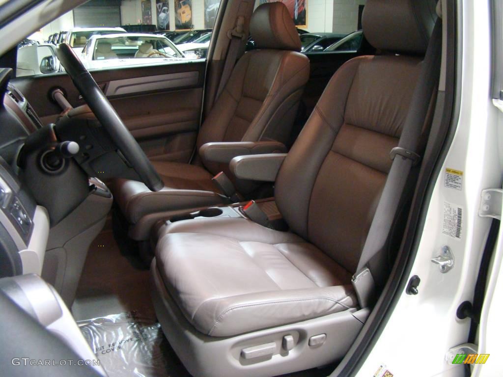 2008 CR-V EX-L 4WD - Taffeta White / Gray photo #7