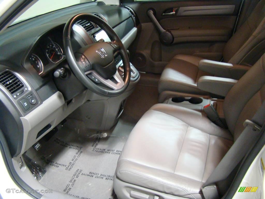 2008 CR-V EX-L 4WD - Taffeta White / Gray photo #8