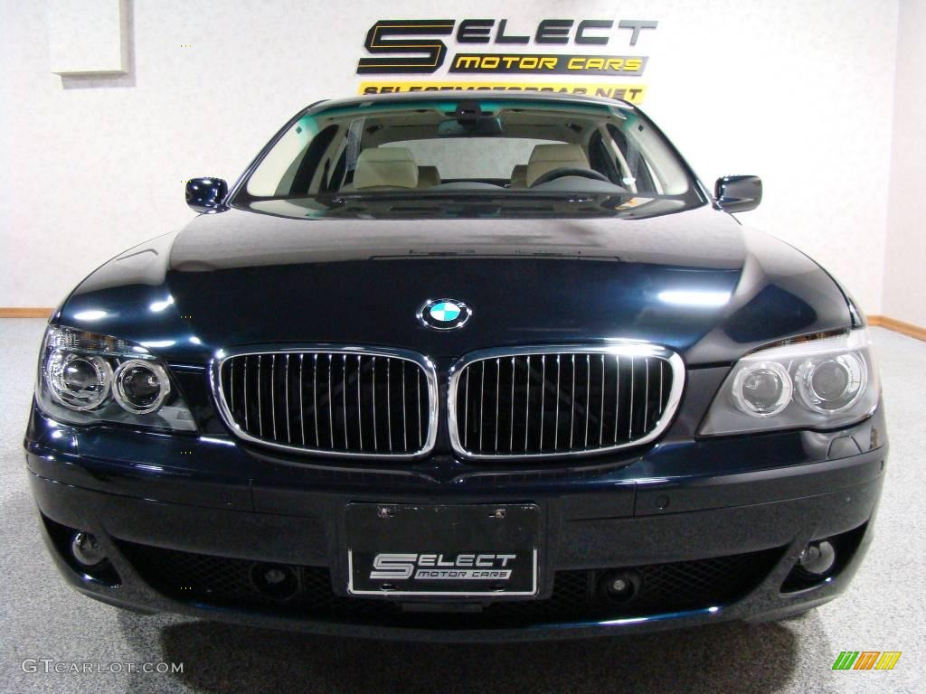 2008 7 Series 760Li Sedan - Azurite Black Metallic / Platinum photo #2