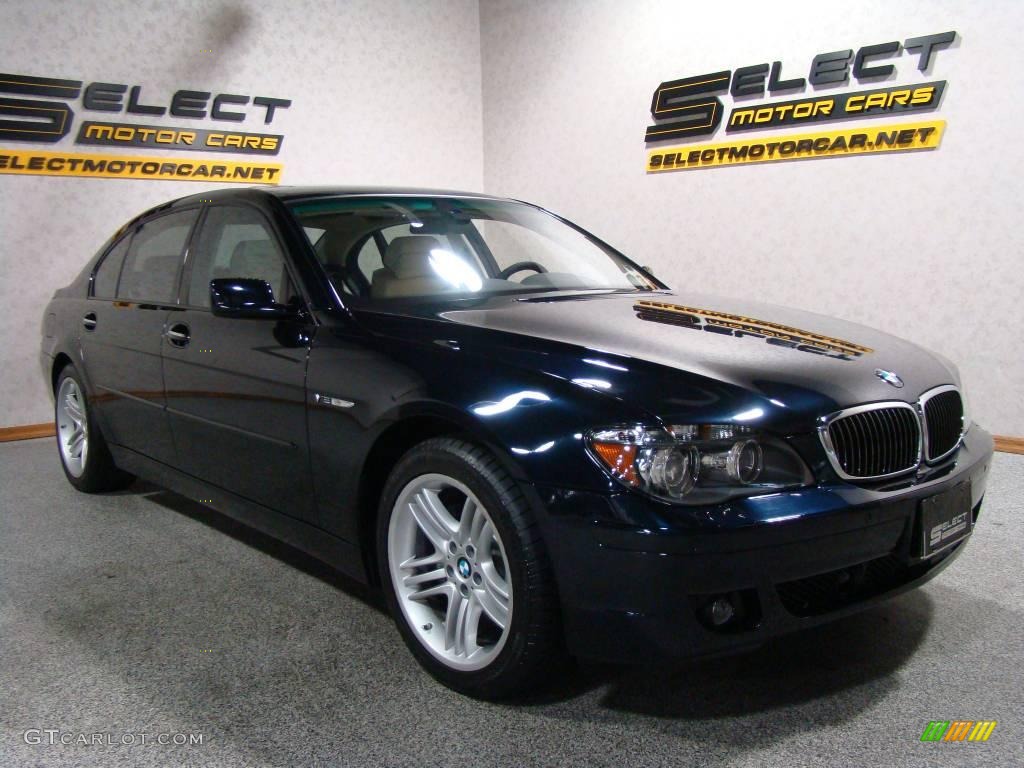 2008 7 Series 760Li Sedan - Azurite Black Metallic / Platinum photo #3