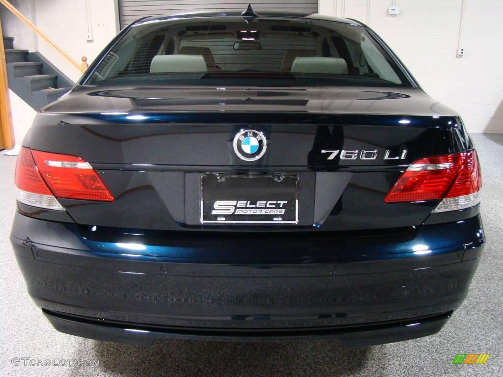 2008 7 Series 760Li Sedan - Azurite Black Metallic / Platinum photo #5
