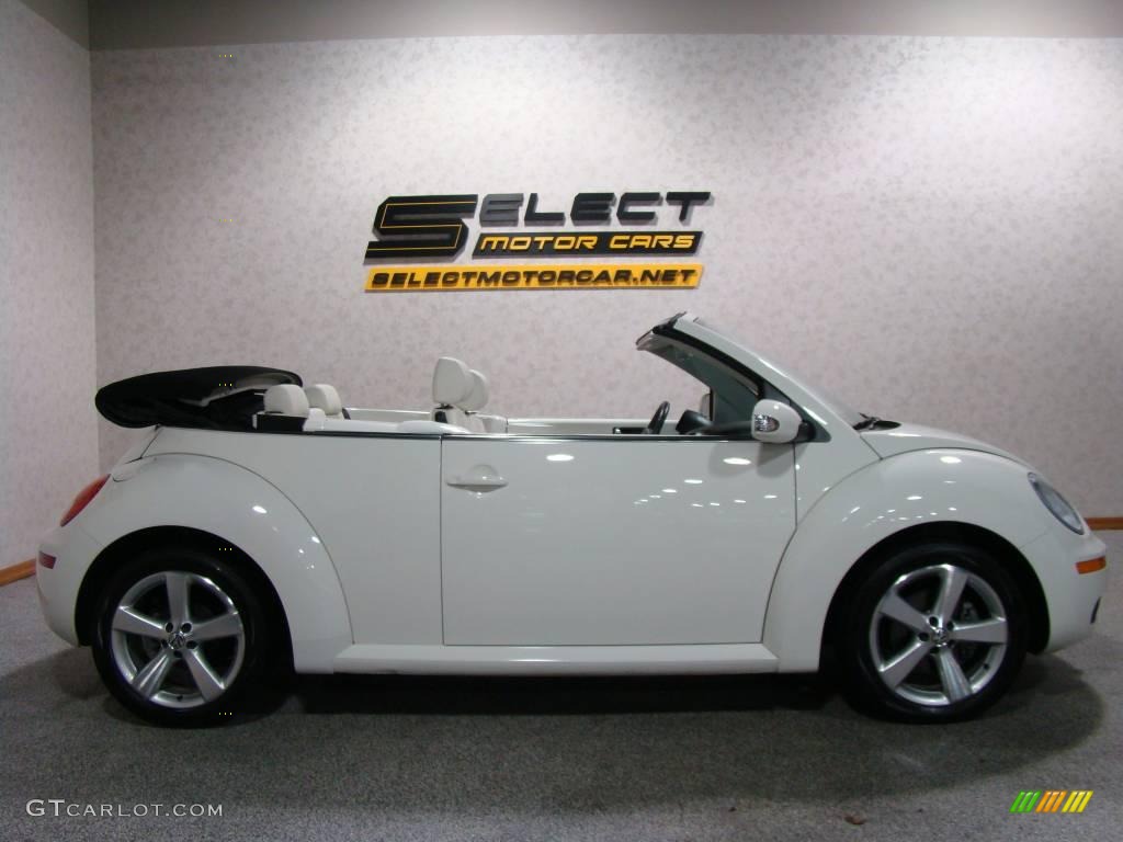 2007 New Beetle Triple White Convertible - Campanella White / Cream photo #4