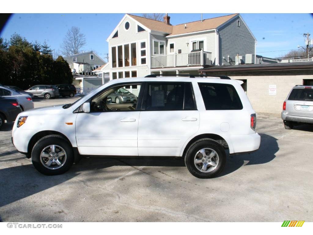 2007 Pilot EX-L 4WD - Taffeta White / Saddle photo #9