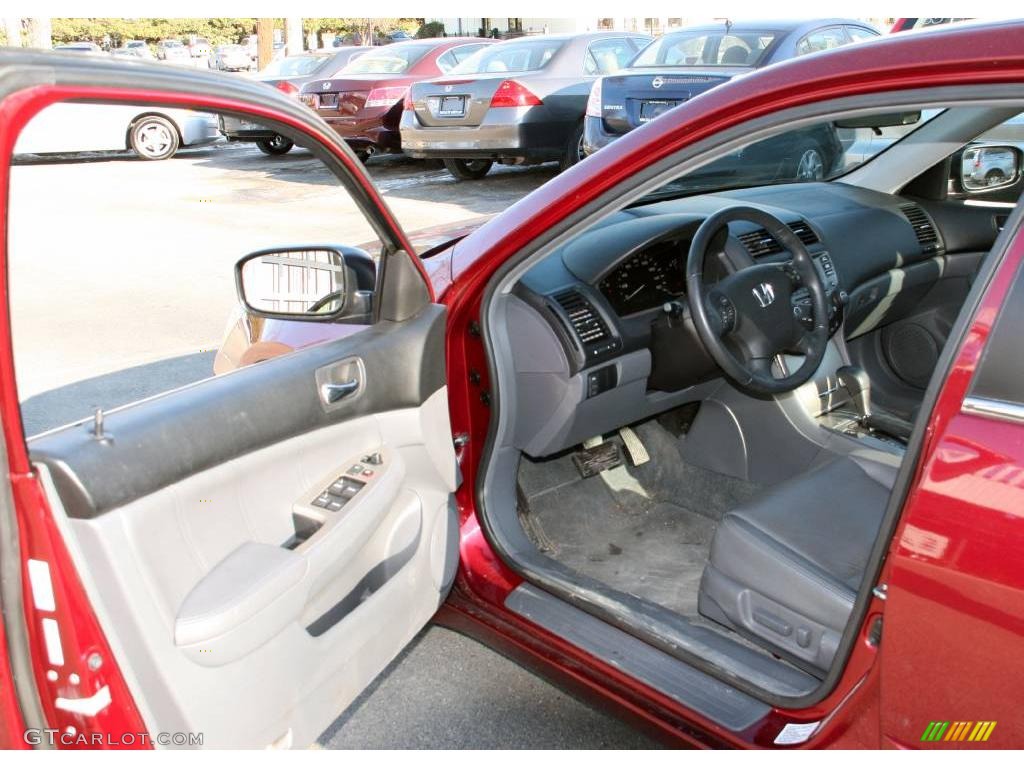 2006 Accord EX-L Sedan - Redondo Red Pearl / Gray photo #10